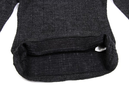 Yohji Yamamoto NOIR Wool Rayon Button Sweater Gray Size 2