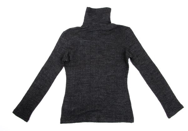 Yohji Yamamoto NOIR Wool Rayon Button Sweater Gray Size 2