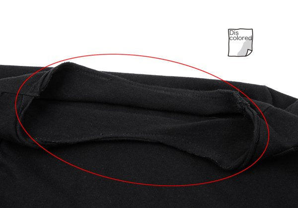 B Yohji Yamamoto Cotton Tape Design Top Black Size 2