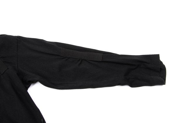 B Yohji Yamamoto Cotton Tape Design Top Black Size 2