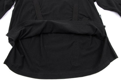 B Yohji Yamamoto Cotton Tape Design Top Black Size 2