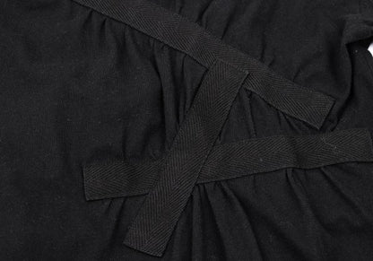 B Yohji Yamamoto Cotton Tape Design Top Black Size 2