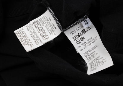 B Yohji Yamamoto Cotton Tape Design Top Black Size 2