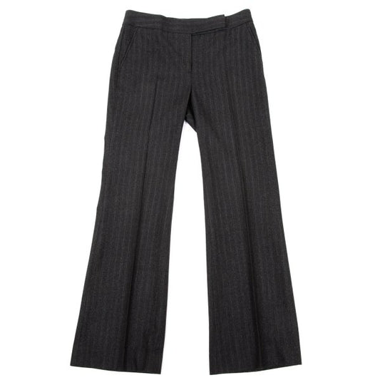 Theory luxe Wool Stripe Flare Pants Gray Multi Size 42