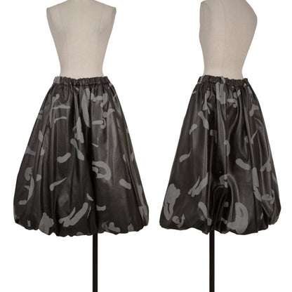 COMME des GARCONS 24AW Faux Leather Skirt Black Size XS