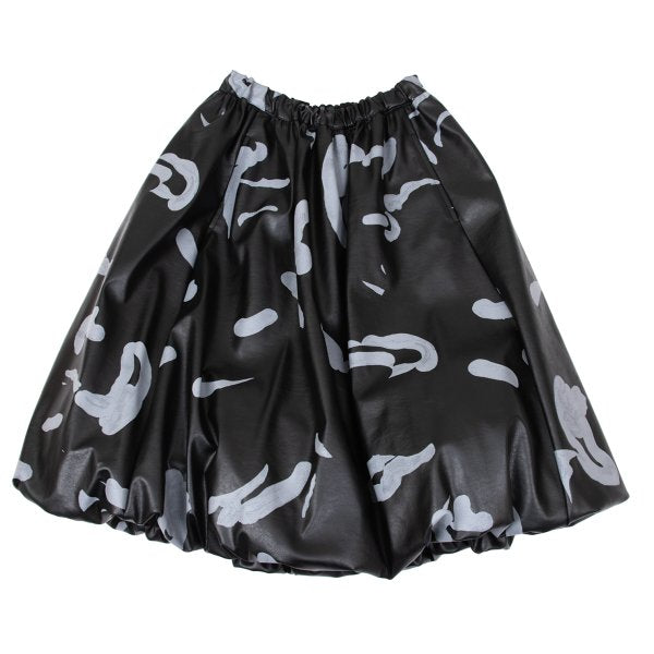 COMME des GARCONS 24AW Faux Leather Skirt Black Size XS