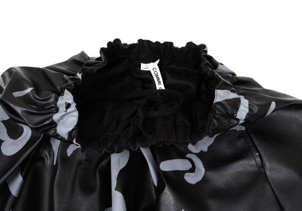 COMME des GARCONS 24AW Faux Leather Skirt Black Size XS