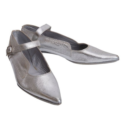 Y's Red Label Ankle Strap Sneakers Silver Size 24.5CM