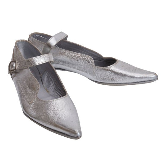 Y's Red Label Ankle Strap Sneakers Silver Size 24.5CM