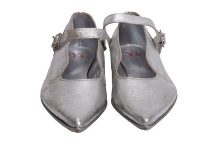 Y's Red Label Ankle Strap Sneakers Silver Size 24.5CM