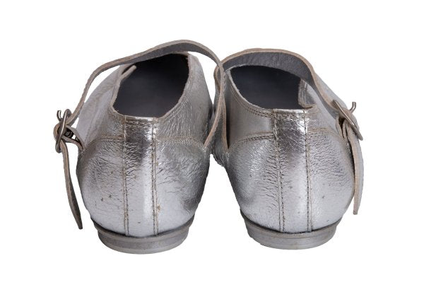 Y's Red Label Ankle Strap Sneakers Silver Size 24.5CM