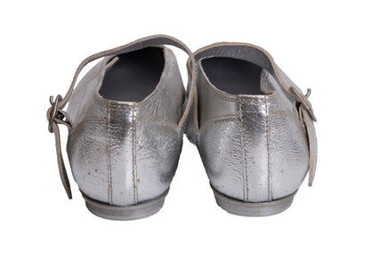 Y's Red Label Ankle Strap Sneakers Silver Size 24.5CM