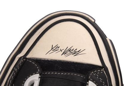 Y's x xVessel Dial Lace-Up Leather Sneakers Black Size 25CM