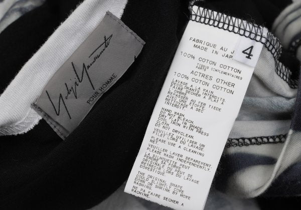 Yohji Yamamoto POUR HOMME Leslie Kee T-Shirt Black Size 4