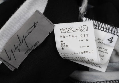Yohji Yamamoto POUR HOMME Leslie Kee T-Shirt Black Size 4