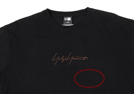 NEW ERA x Yohji Yamamoto Signature Logo T-Shirt Black Size 4