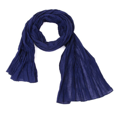 Yohji Yamamoto FEMME Wrinkle Scarf Blue