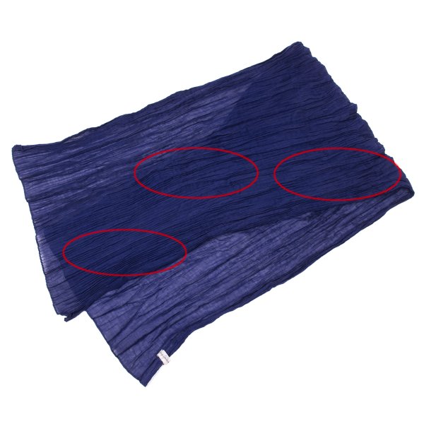 Yohji Yamamoto FEMME Wrinkle Scarf Blue