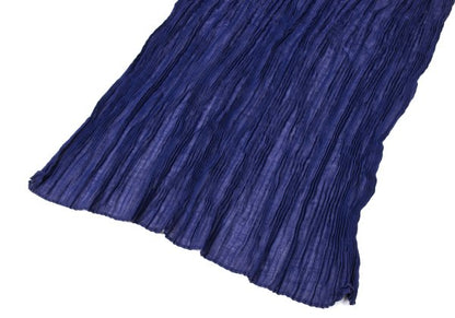 Yohji Yamamoto FEMME Wrinkle Scarf Blue