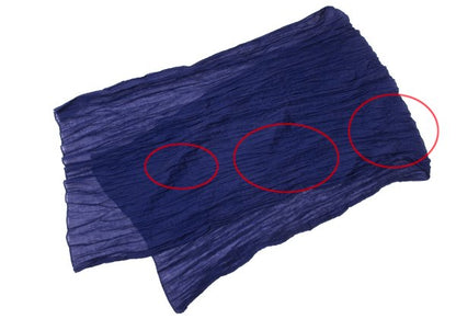 Yohji Yamamoto FEMME Wrinkle Scarf Blue