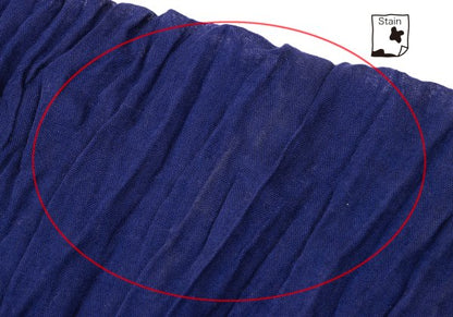 Yohji Yamamoto FEMME Wrinkle Scarf Blue