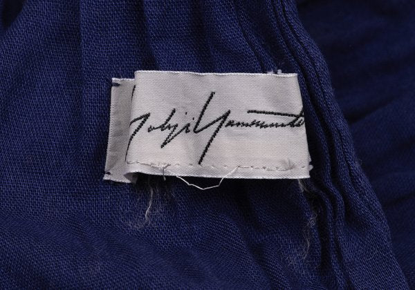 Yohji Yamamoto FEMME Wrinkle Scarf Blue