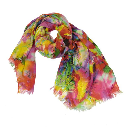 Yohji Yamamoto FEMME Silk Scarf Multi