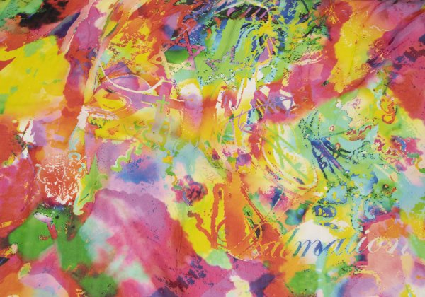 Yohji Yamamoto FEMME Silk Scarf Multi