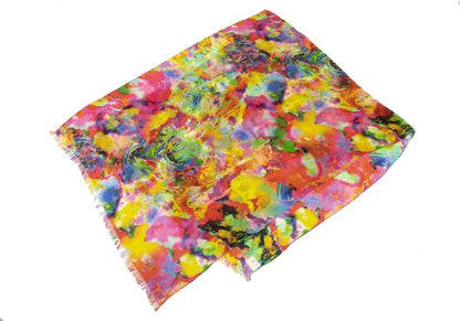 Yohji Yamamoto FEMME Silk Scarf Multi