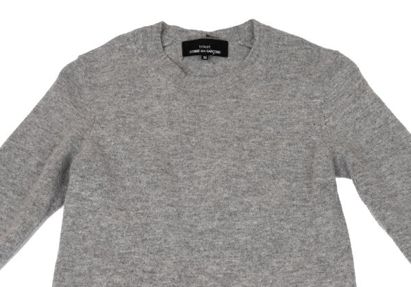 tricot COMME des GARCONS Wool Blend Knit Dress Gray Size M