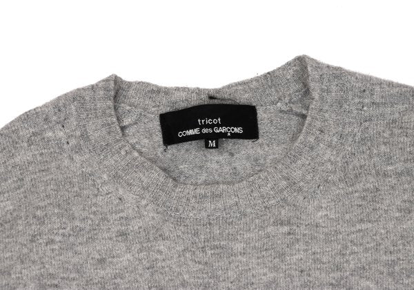 tricot COMME des GARCONS Wool Blend Knit Dress Gray Size M