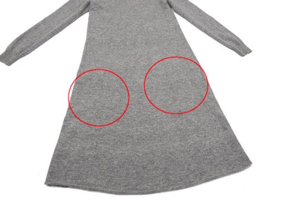 tricot COMME des GARCONS Wool Blend Knit Dress Gray Size M