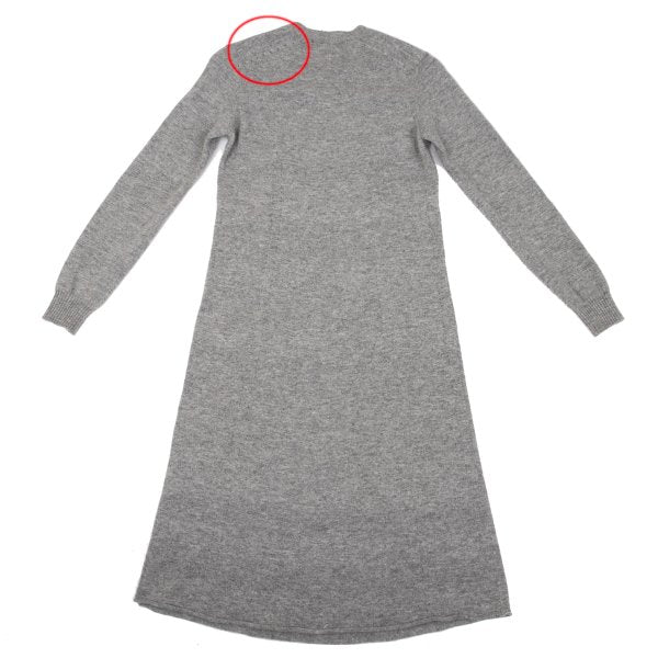 tricot COMME des GARCONS Wool Blend Knit Dress Gray Size M