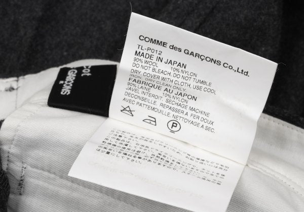 tricot COMME des GARCONS Wool Nylon Pants Charcoal Size M