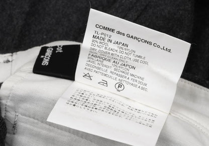 tricot COMME des GARCONS Wool Nylon Pants Charcoal Size M