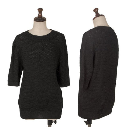 COMME des GARCONS Rayon Acrylic Short Knit Black Size S