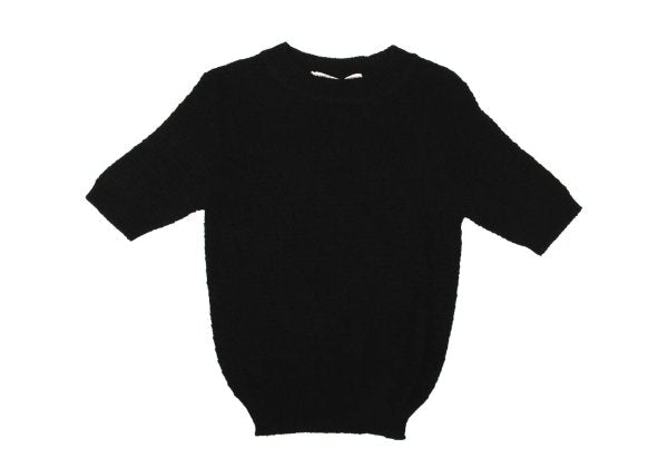 COMME des GARCONS Rayon Acrylic Short Knit Black Size S