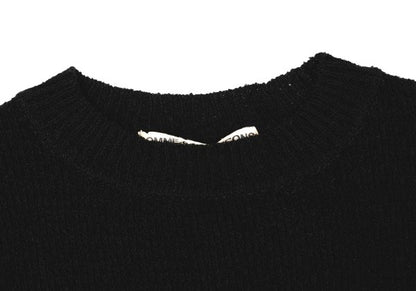 COMME des GARCONS Rayon Acrylic Short Knit Black Size S