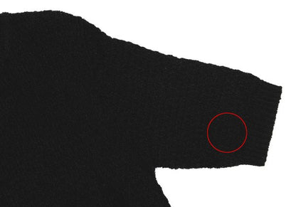 COMME des GARCONS Rayon Acrylic Short Knit Black Size S