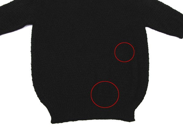 COMME des GARCONS Rayon Acrylic Short Knit Black Size S