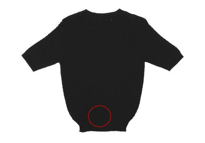 COMME des GARCONS Rayon Acrylic Short Knit Black Size S