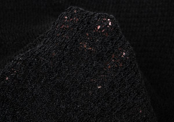 COMME des GARCONS Rayon Acrylic Short Knit Black Size S