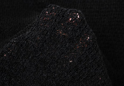 COMME des GARCONS Rayon Acrylic Short Knit Black Size S