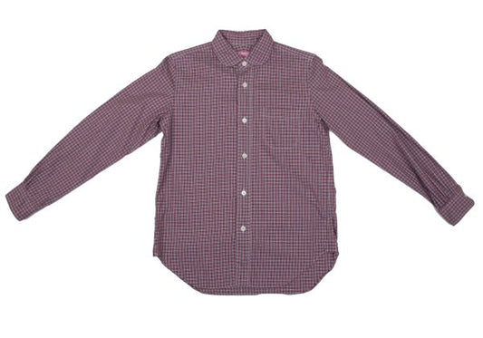 JUNYA WATANABE MAN PINK CDG Cotton Check Button-Up Size M
