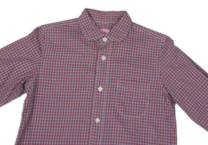 JUNYA WATANABE MAN PINK CDG Cotton Check Button-Up Size M