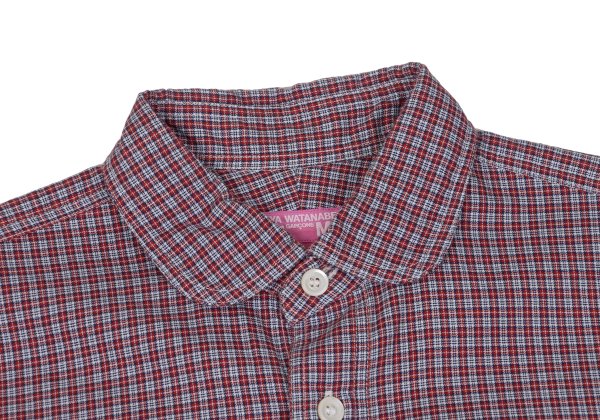 JUNYA WATANABE MAN PINK CDG Cotton Check Button-Up Size M