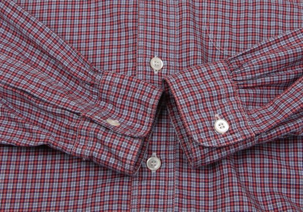 JUNYA WATANABE MAN PINK CDG Cotton Check Button-Up Size M