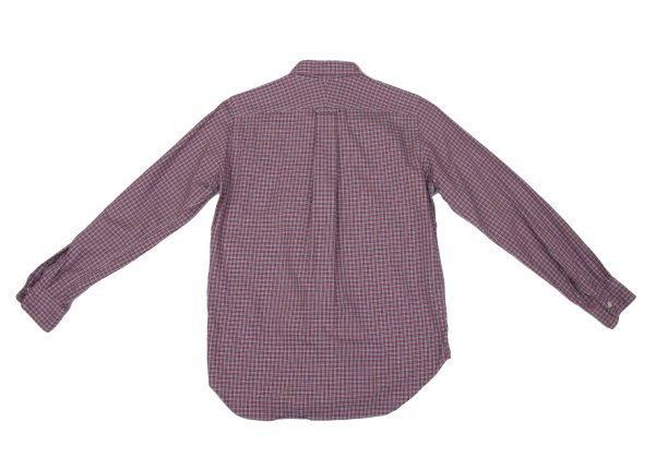 JUNYA WATANABE MAN PINK CDG Cotton Check Button-Up Size M