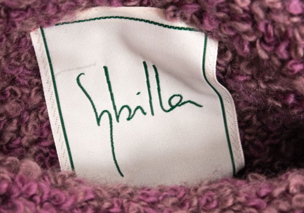 Sybilla Loop Tweed Clasp Shoulder Bag Pink