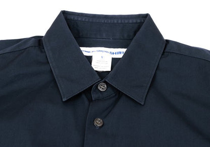 COMME des GARCONS SHIRT Cotton Long Sleeve Shirt Navy Size S